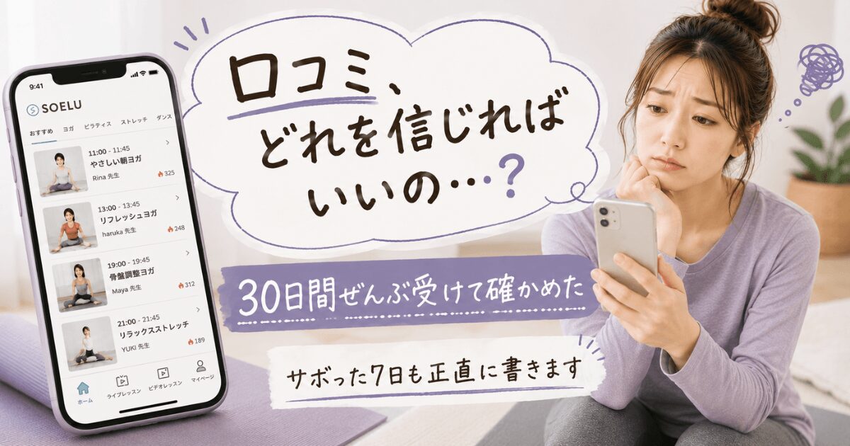 SOELU口コミどれを信じる？